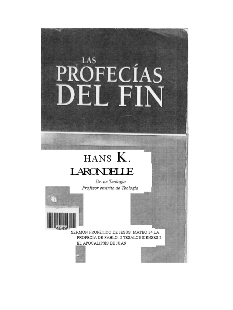 las profecias del fin hans larondelle
